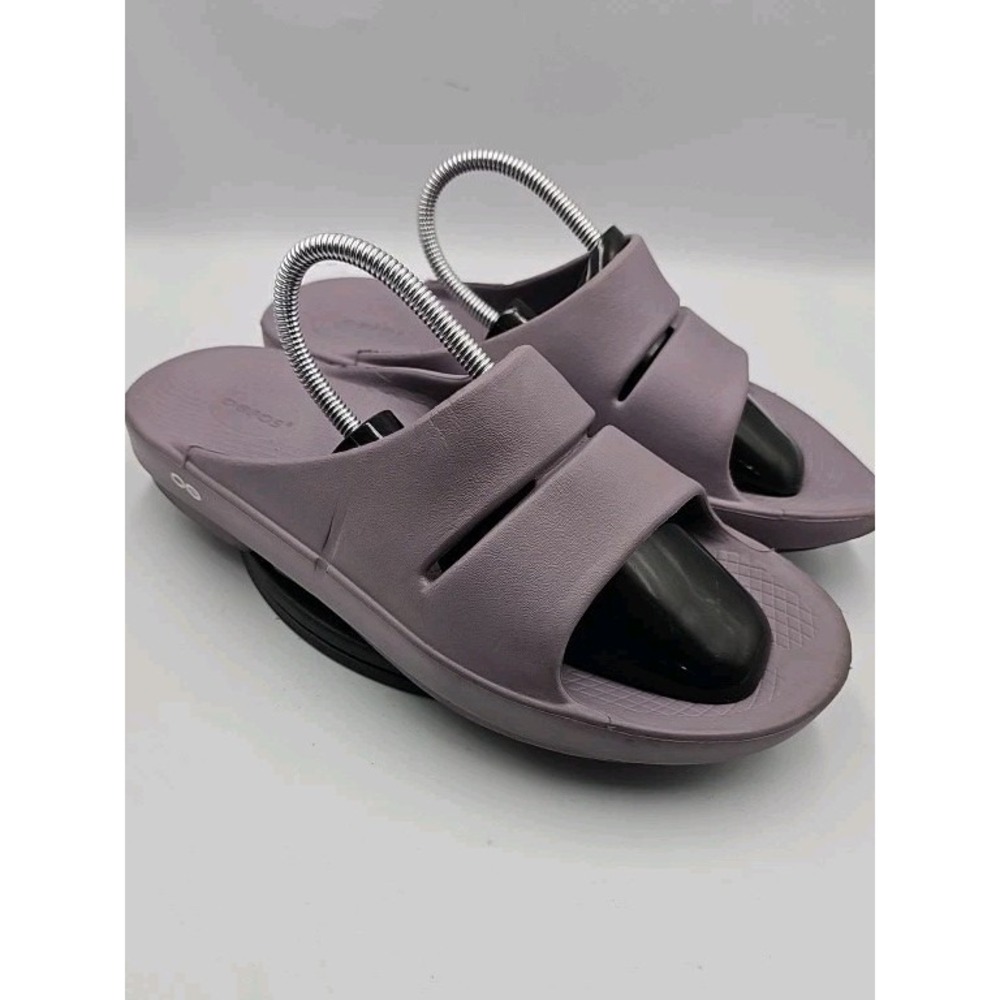 OOFOS Ooahh Sport Slide Sandal Men's 12 Women's 14 EU 44 Lilac Comfort Shoes